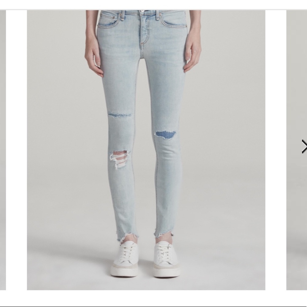 Rag & Bone Mid Rise Skinny Lynn Jeans